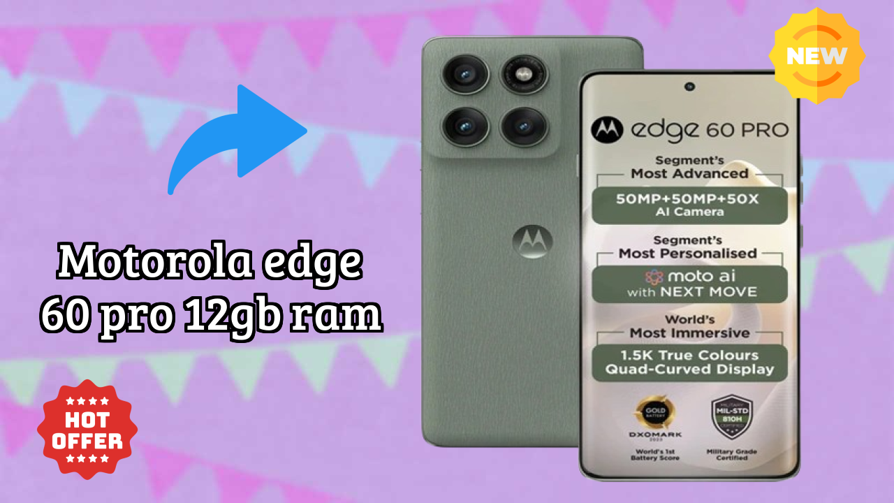 Motorola Edge 60 Pro 12GB RAM Display Quality: P-OLED Explained